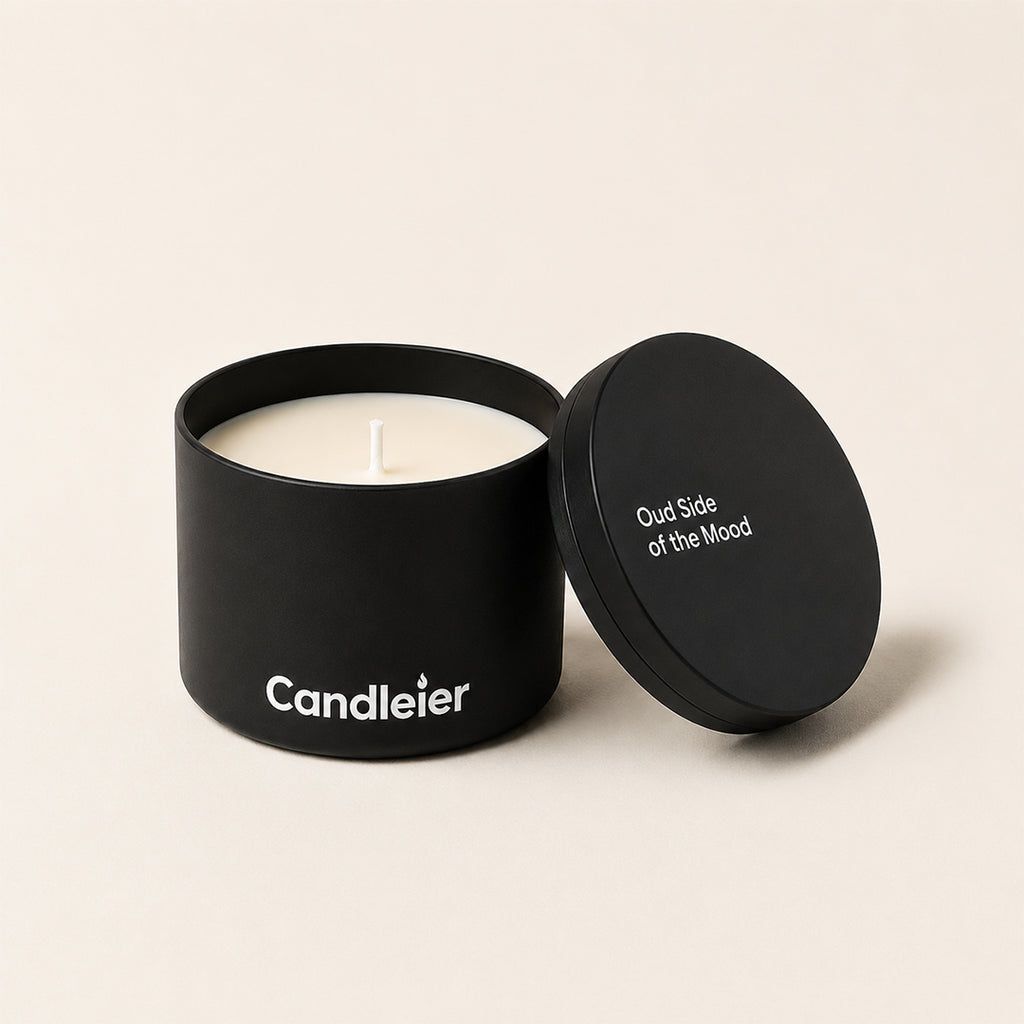 Oud Side of The Mood Tin Candle