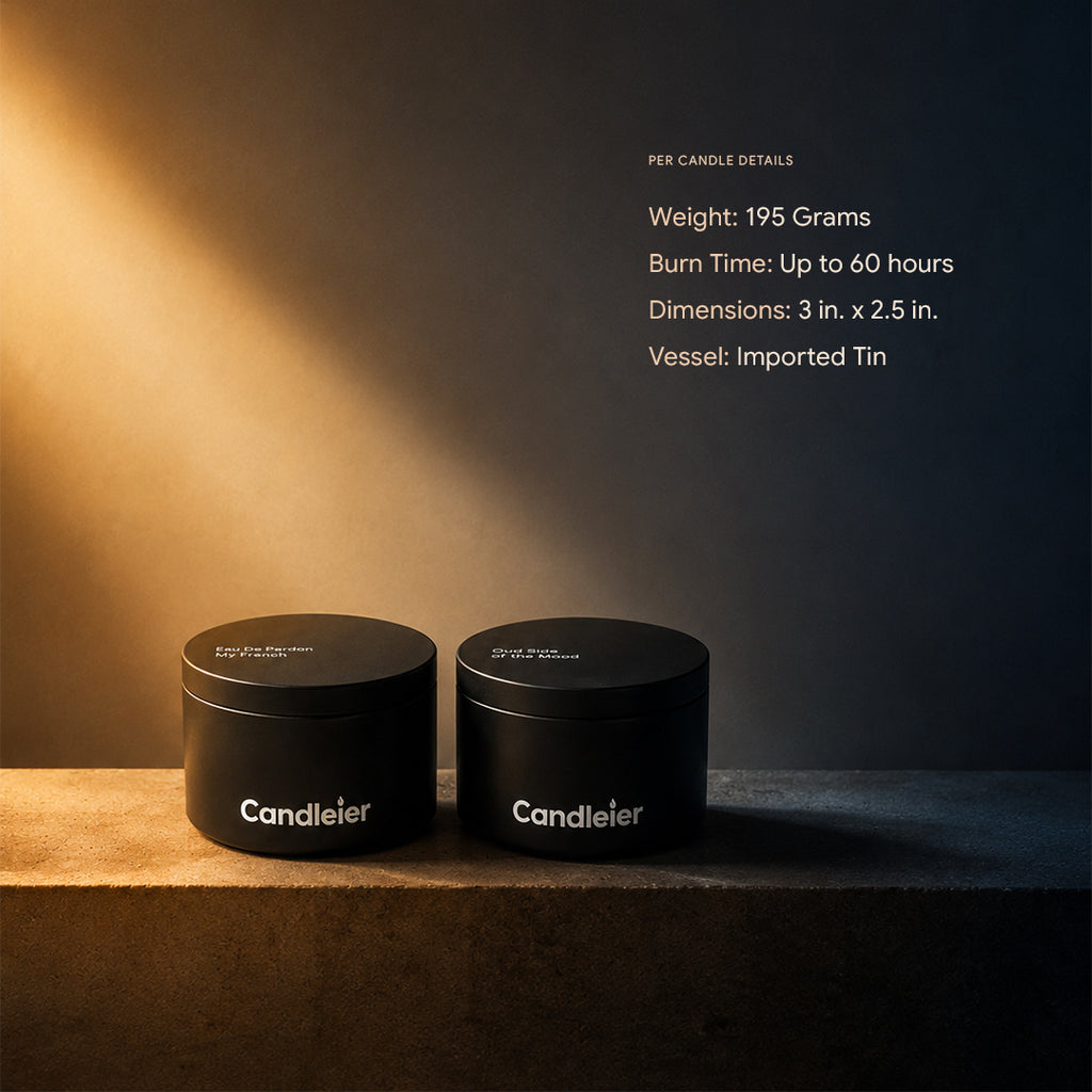 After Hours Duo (Set of 2 tin candles)