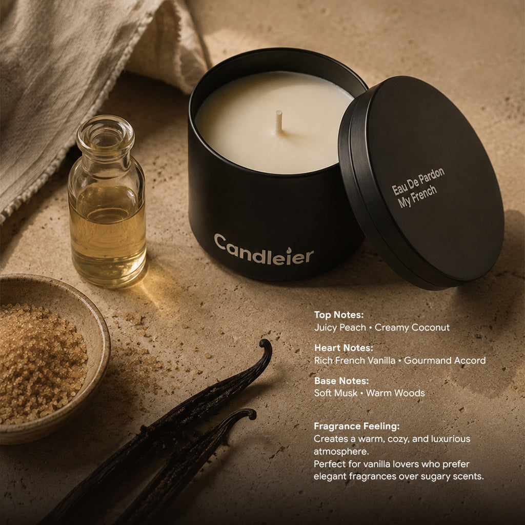 Eau De Pardon My French Tin Candle
